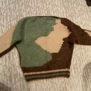 Sweater, Handknit, Colorful, Medium